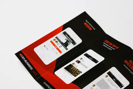 detail of brochure