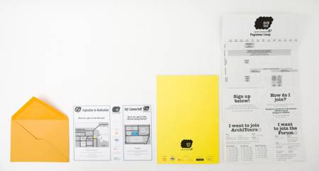 Archifest 2009 print materials (back view)